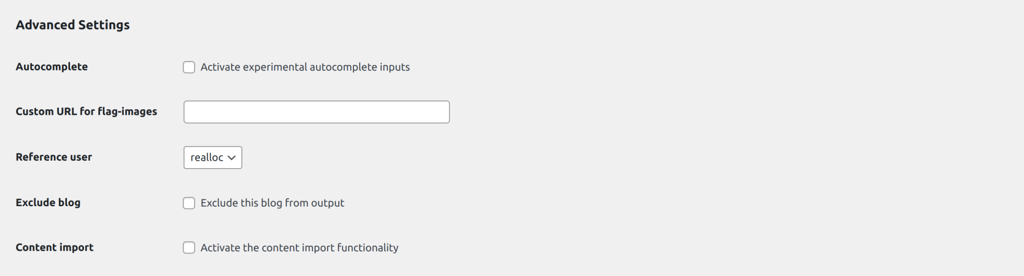 Plugin configuration - Multisite Language Switcher